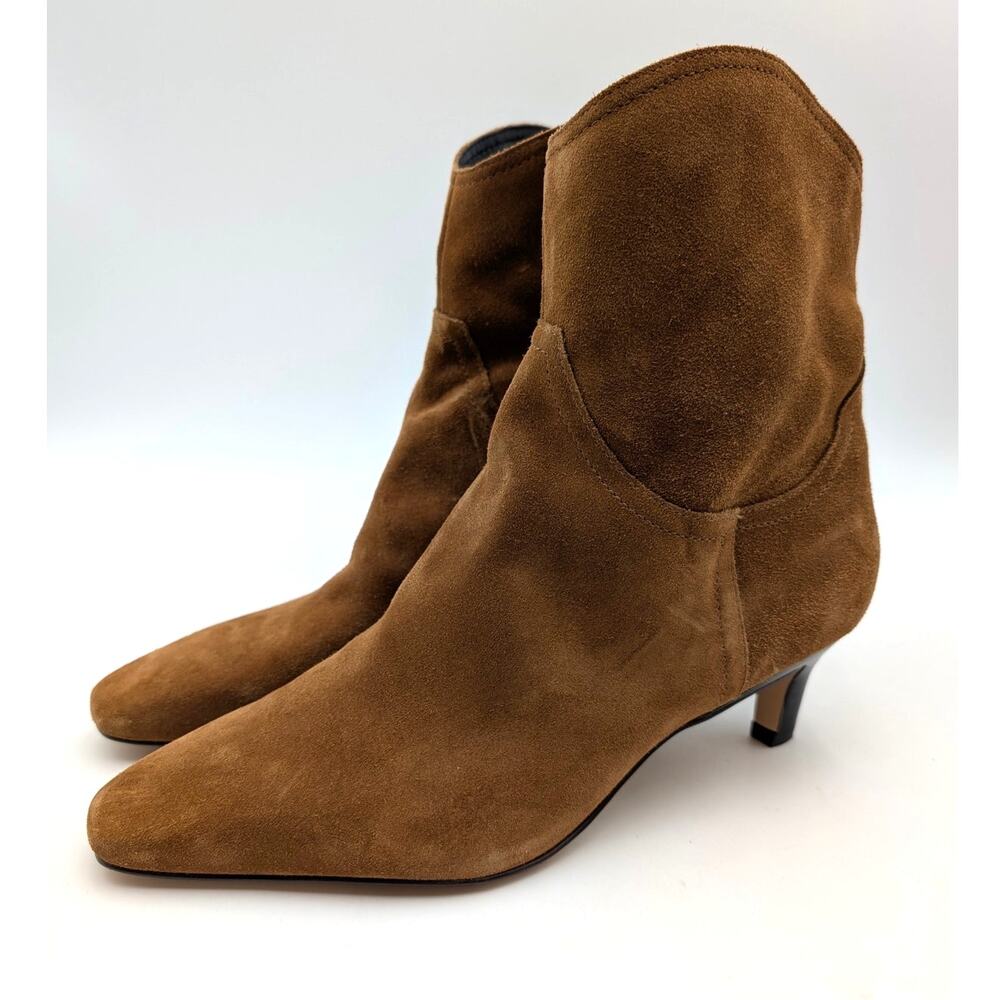 Nordstrom Atema Kitten Heel Ankle Bootie Women's Camel Brown Size U8.5M EU38.5